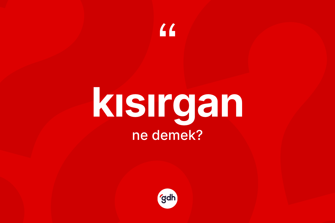 Kısırgan kelimesinin tanımı nedir? Kısırgan kelimesinin TDK'ya göre açıklaması nedir?