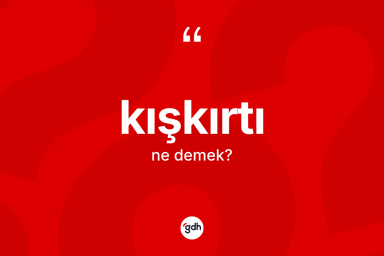 Kışkırtı kelimesinin tanımı nedir?