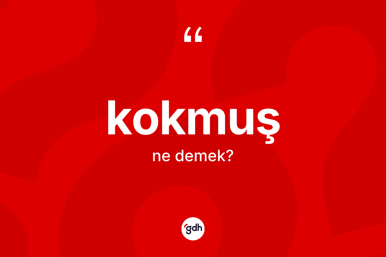 Kokmuş kelimesinin tanımı nedir?