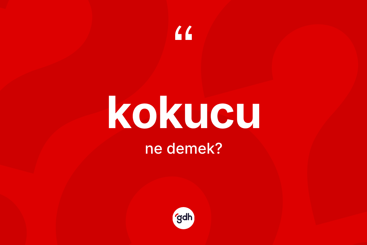Kokucu kelimesinin sözlükteki tanımı nedir?