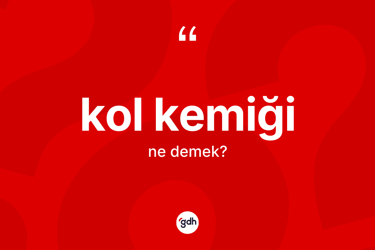 Kol kemiği kelimesinin sözlükteki tanımı nedir?