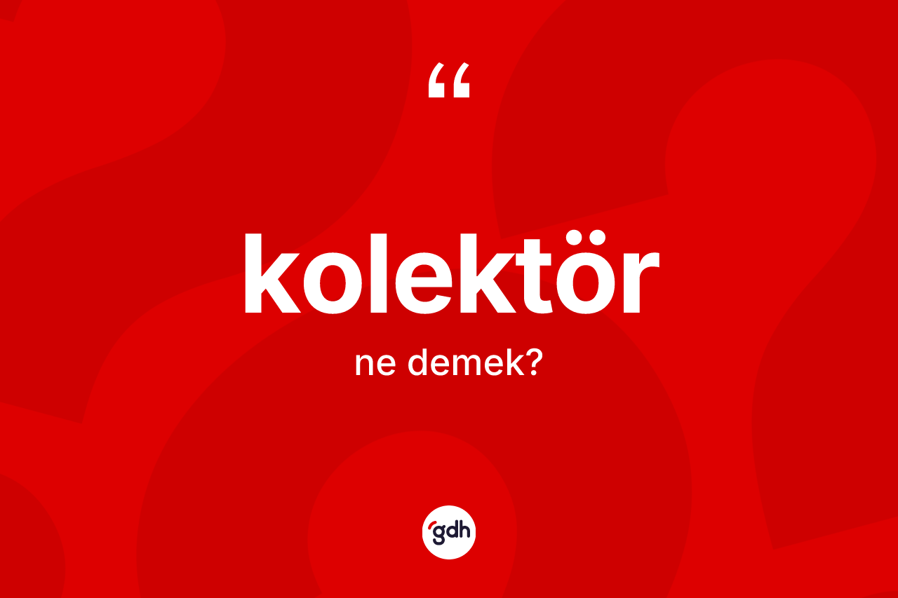 Kolektör ne anlama gelir?