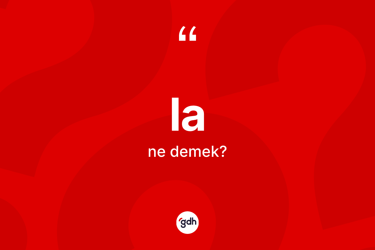 La kelimesinin tanımı nedir? Lanın TDK'ya göre anlamı nedir?