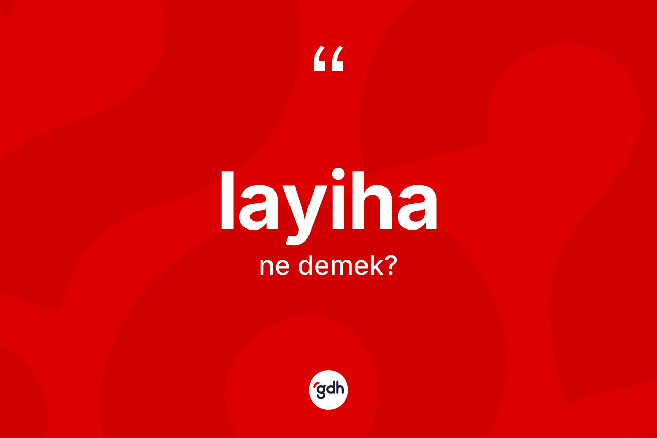 Layiha nedir?
