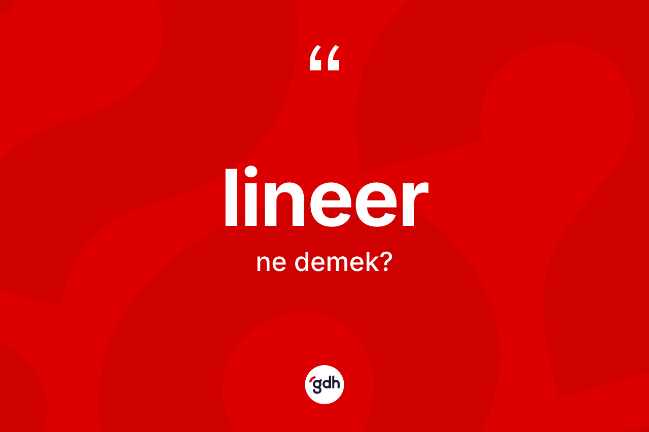 Lineer kelimesinin tanımı nedir?