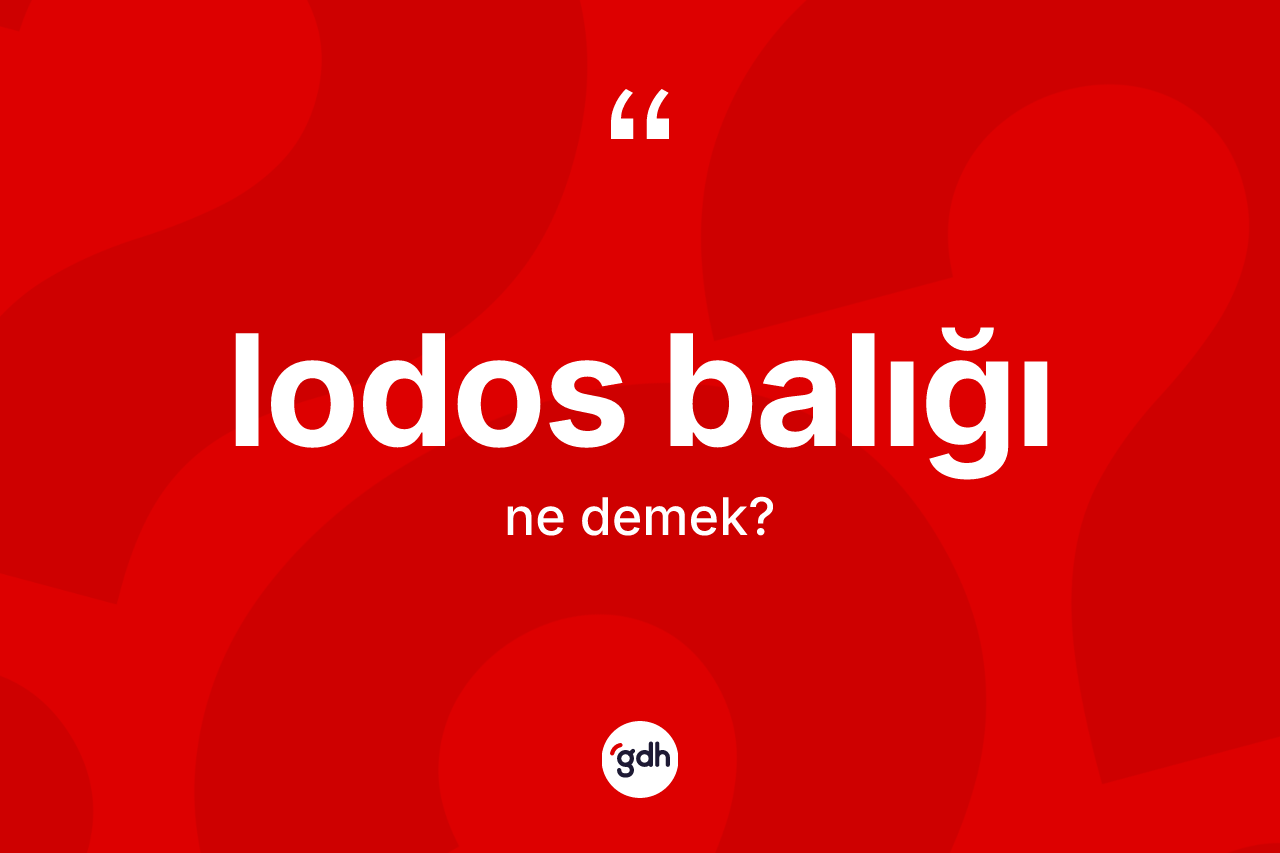 Lodos balığı kelimesi ne demek?