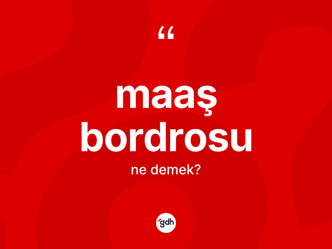 Maaş bordrosu kelimesi nedir? Maaş bordrosu kelimesinin TDK'ya göre açıklaması nedir?