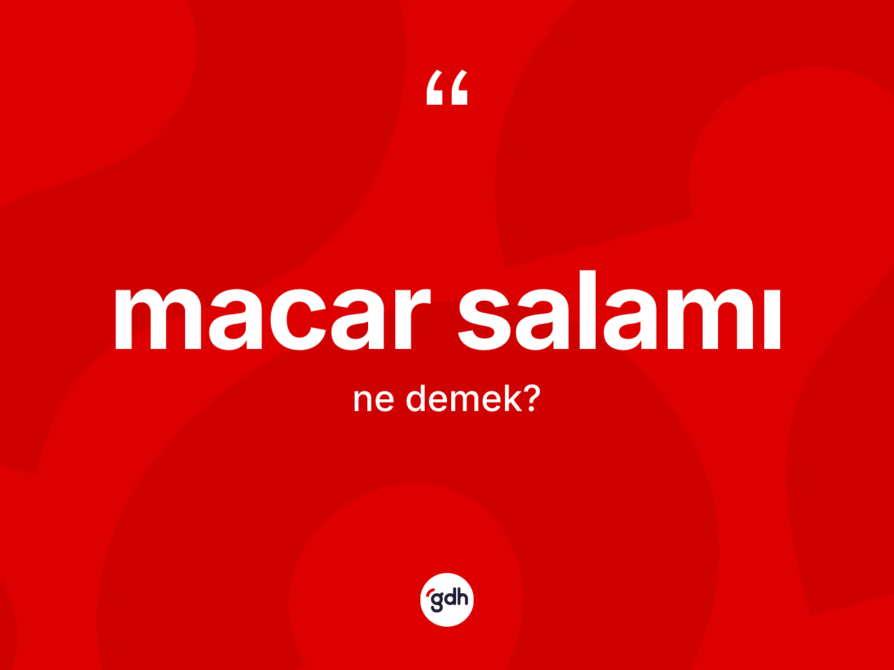 Macar salamı kelimesinin sözlükteki tanımı nedir? Macar salamının kısaca tanımı nedir?