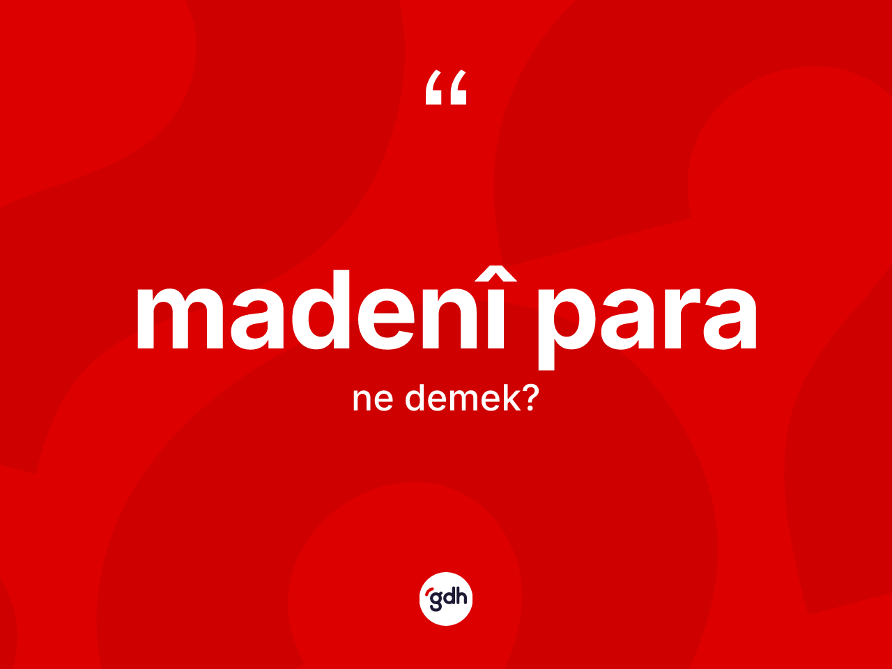Madenî para kelimesinin anlamı nedir? Madenî para kelimesinin özellikleri nelerdir?