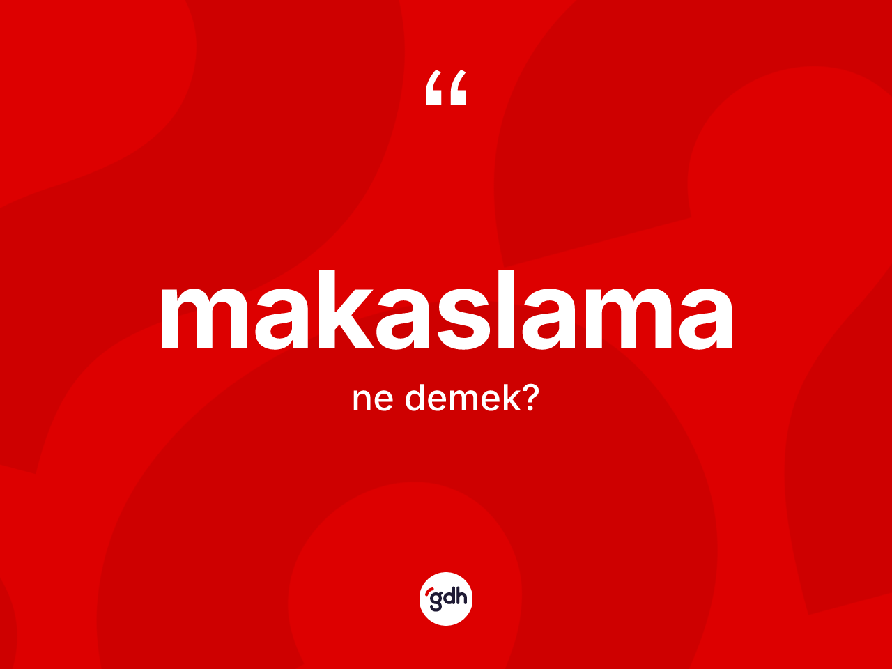 Makaslama nedir? Makaslamanın kısaca tanımı nedir?
