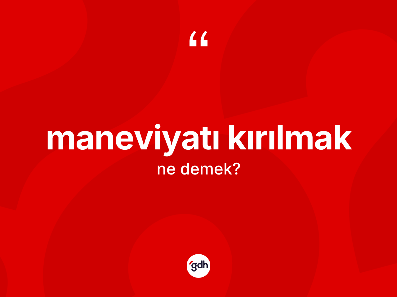 Maneviyatı kırılmak ne demek? Maneviyatı kırılmak ifadesi hangi durumlarda kullanılır