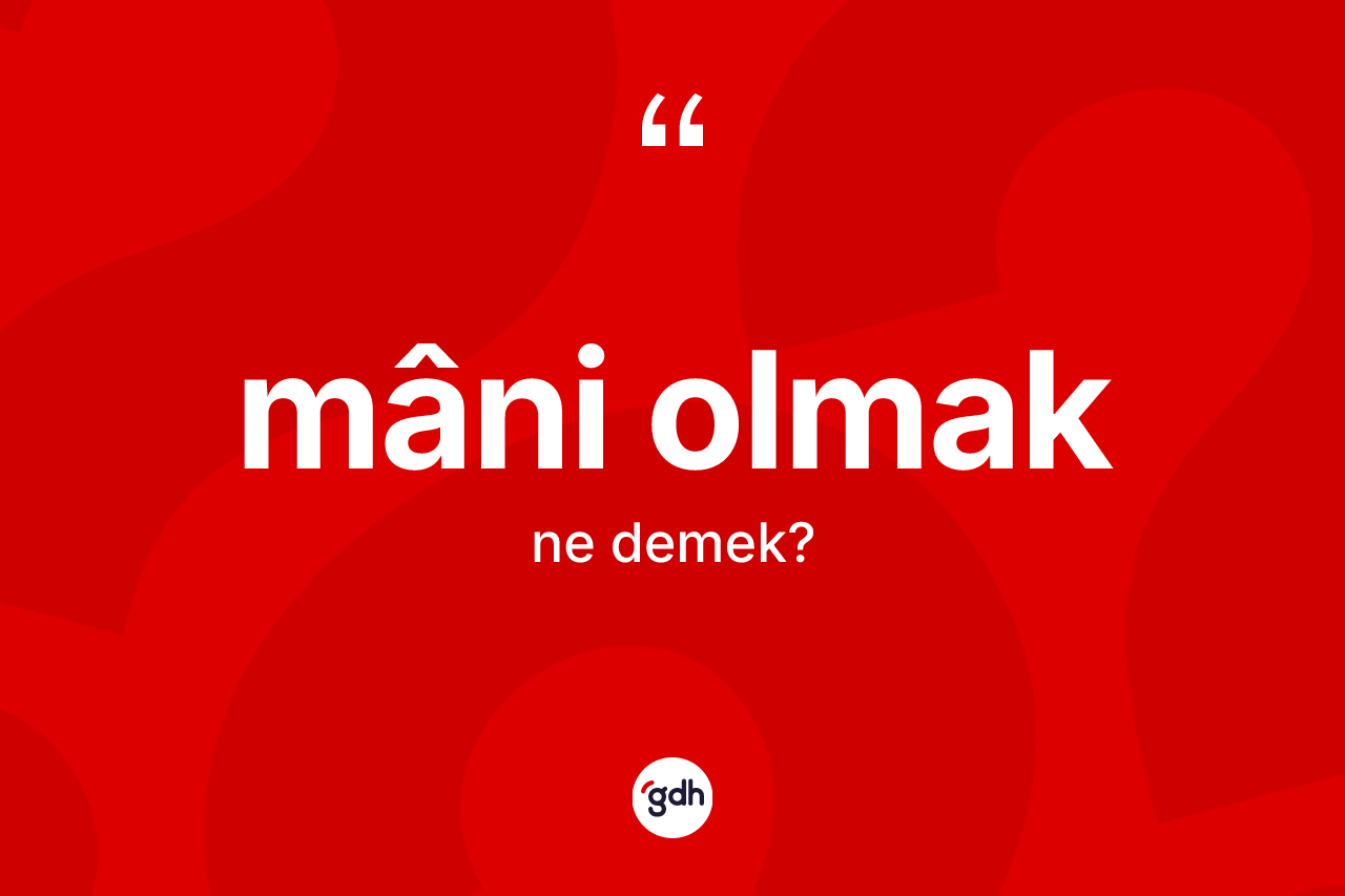 Mâni olmak ifadesinin sözlükteki anlamı nedir? Mâni olmak ifadesi hangi durumlarda kullanılır?