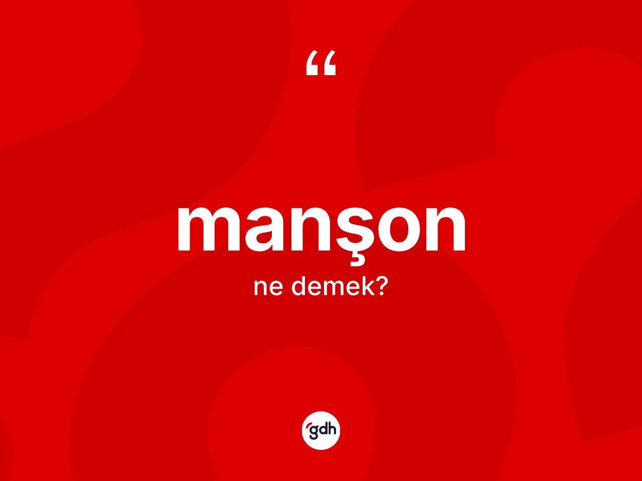 Manşon kelimesi nedir? Manşonun TDK'ya göre anlamı nedir?