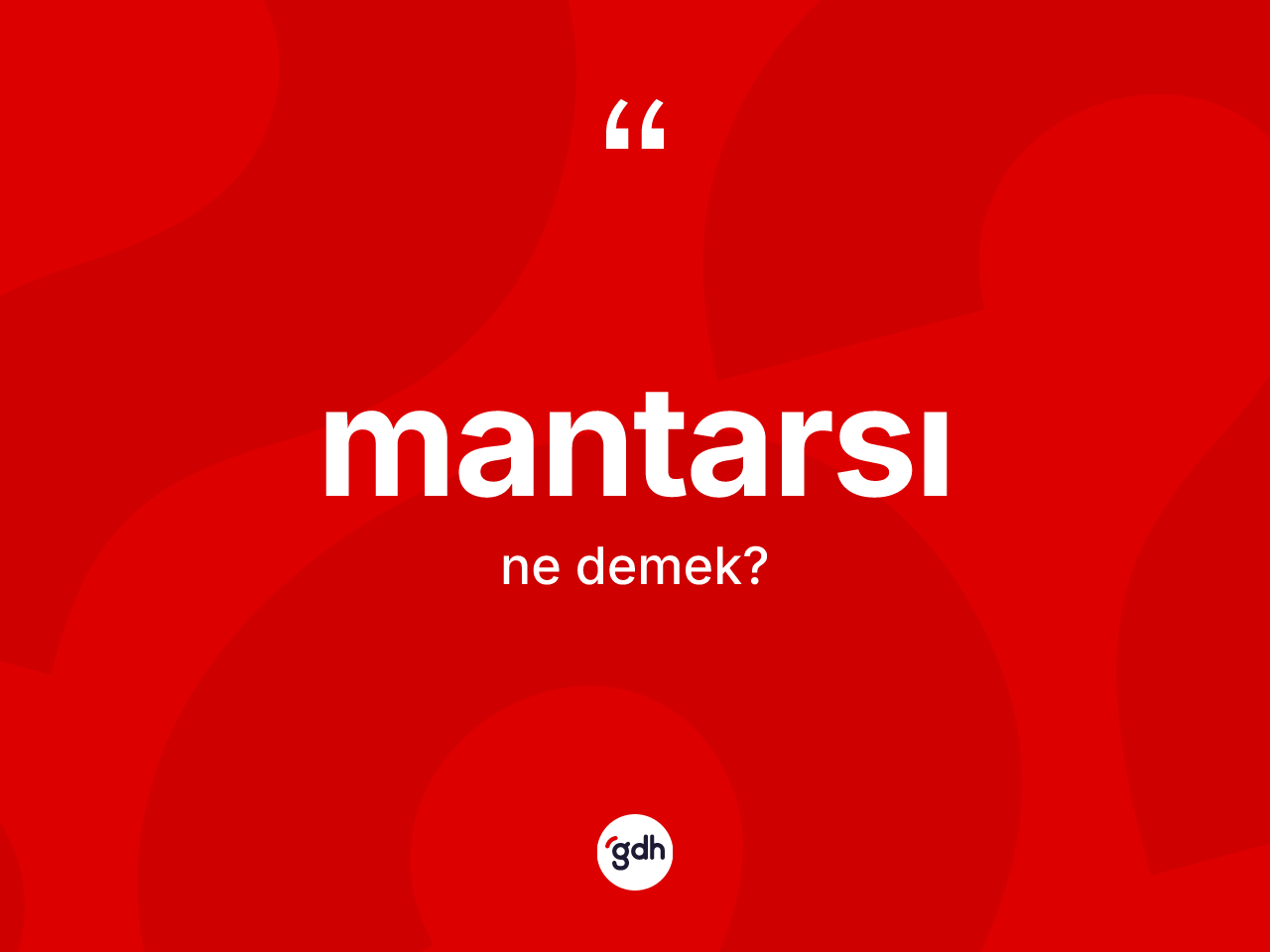 Mantarsı kelimesinin sözlükteki tanımı nedir? Mantarsının sözlükteki anlamı nedir?