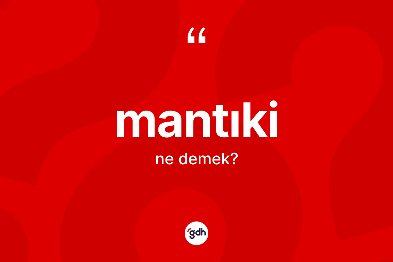 Mantıki ne demek?