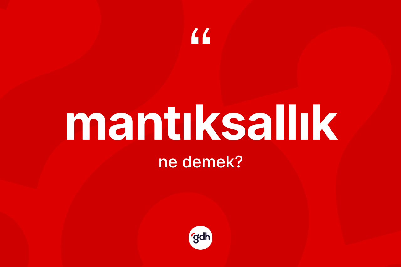 Mantıksallık kelimesi ne demek? Mantıksallığın TDK'ya göre anlamı nedir?