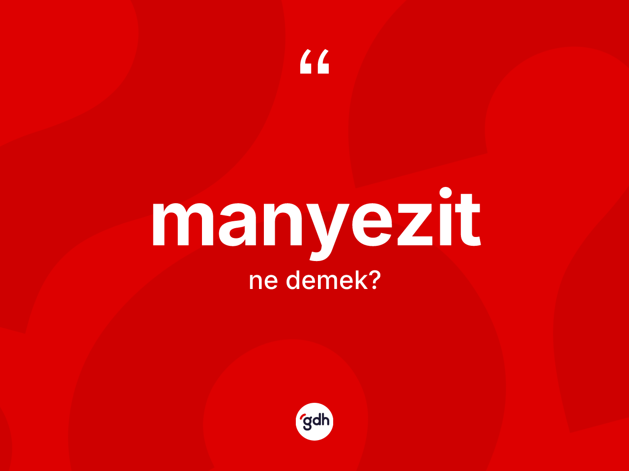 Manyezit kelimesinin tanımı nedir? Manyezitin TDK'ya göre anlamı nedir?