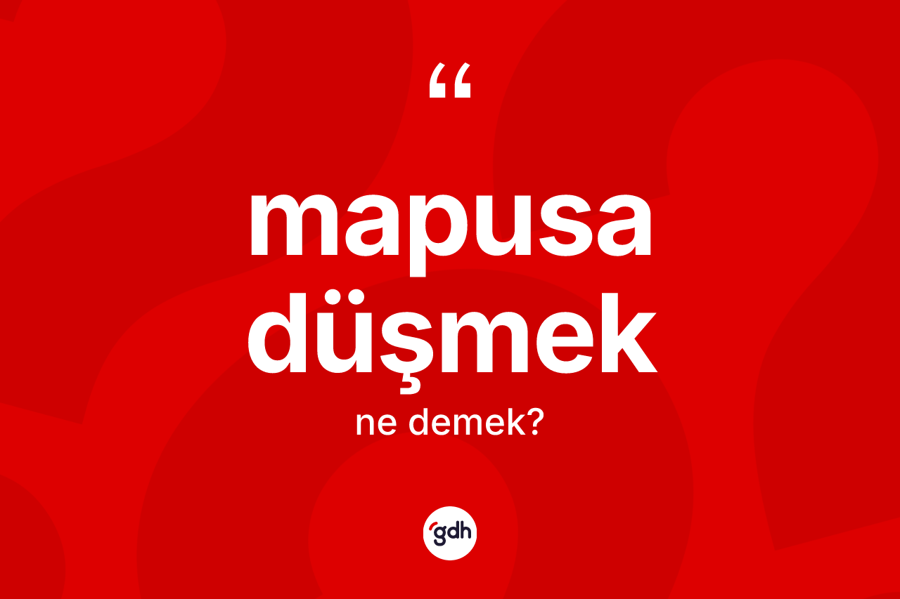 Mapusa düşmek ifadesinin anlamı nedir? Mapusa düşmek ifadesinin TDK'ya göre açıklaması nedir?
