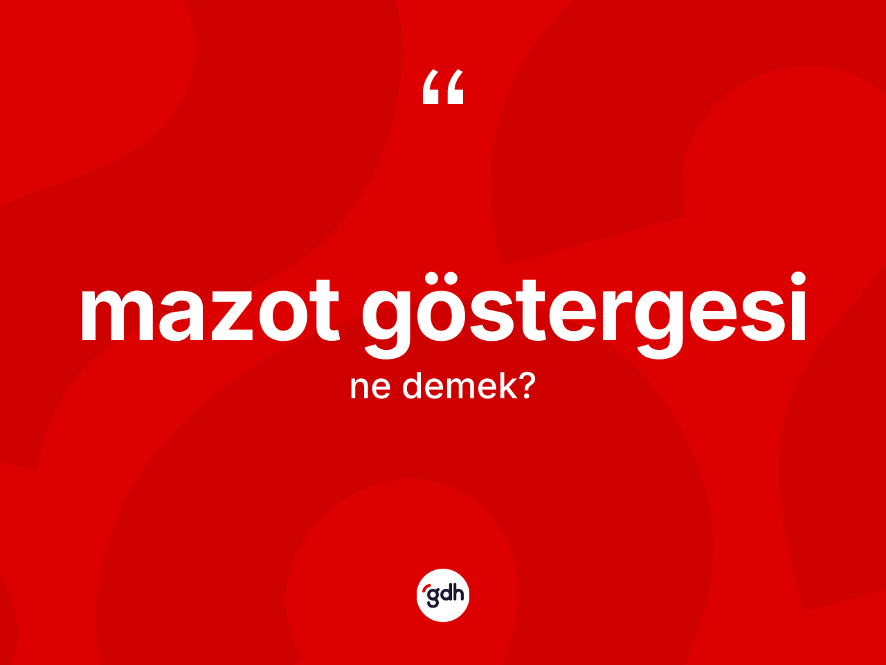Mazot göstergesi ne demek? Mazot göstergesinin TDK'ya göre anlamı nedir?