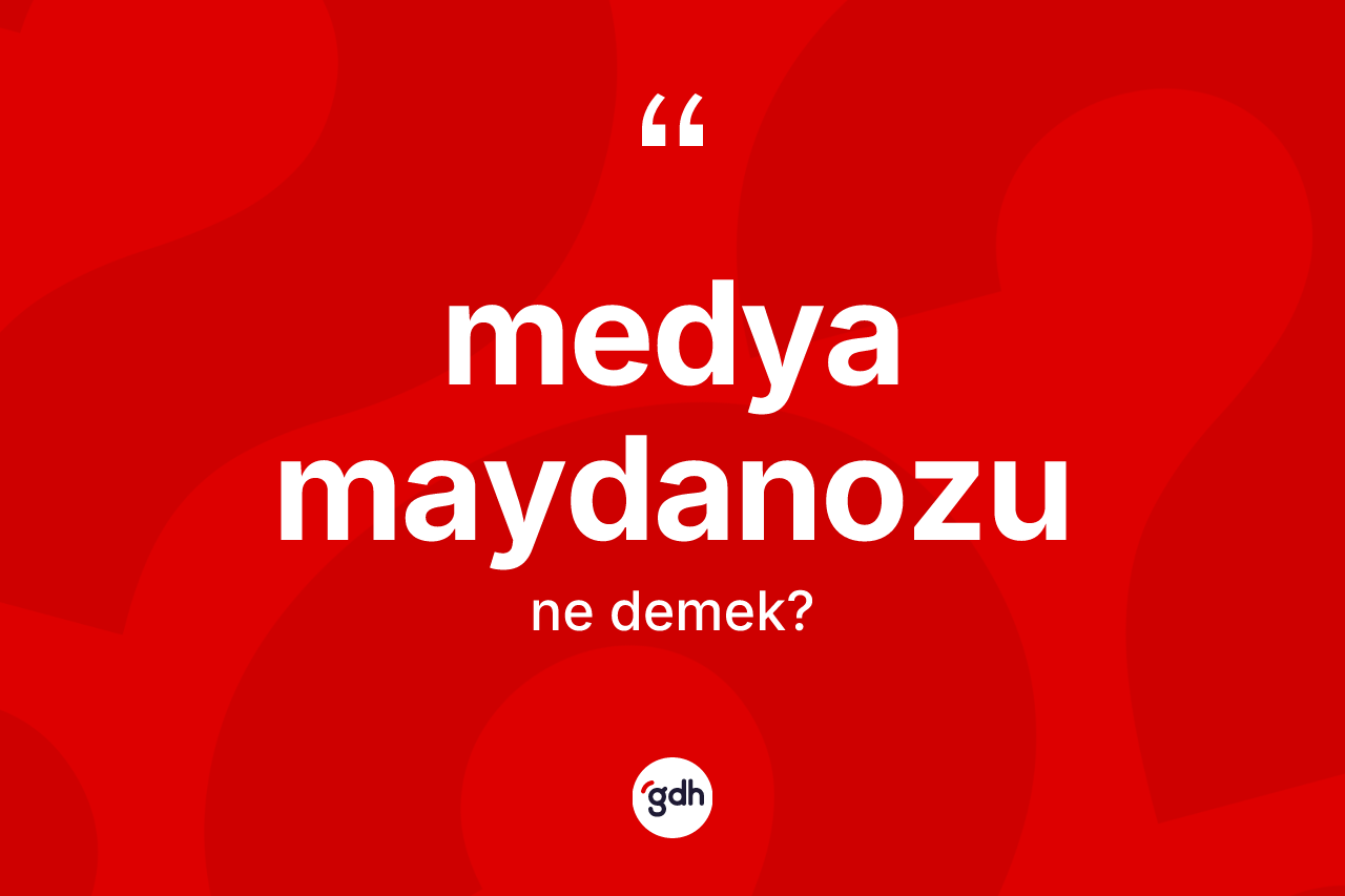 Medya maydanozu ne demek? Medya maydanozu kelimesinin TDK anlamı nedir?