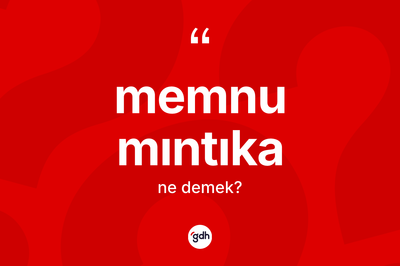 Memnu mıntıka kelimesi nedir?