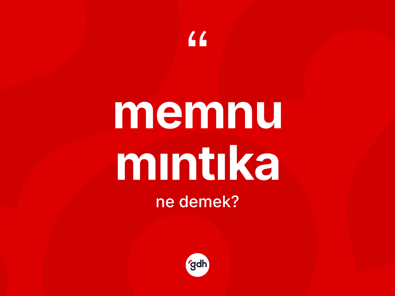 Memnu mıntıka kelimesi nedir? Memnu mıntıka kelimesinin kaç farklı anlamı var?