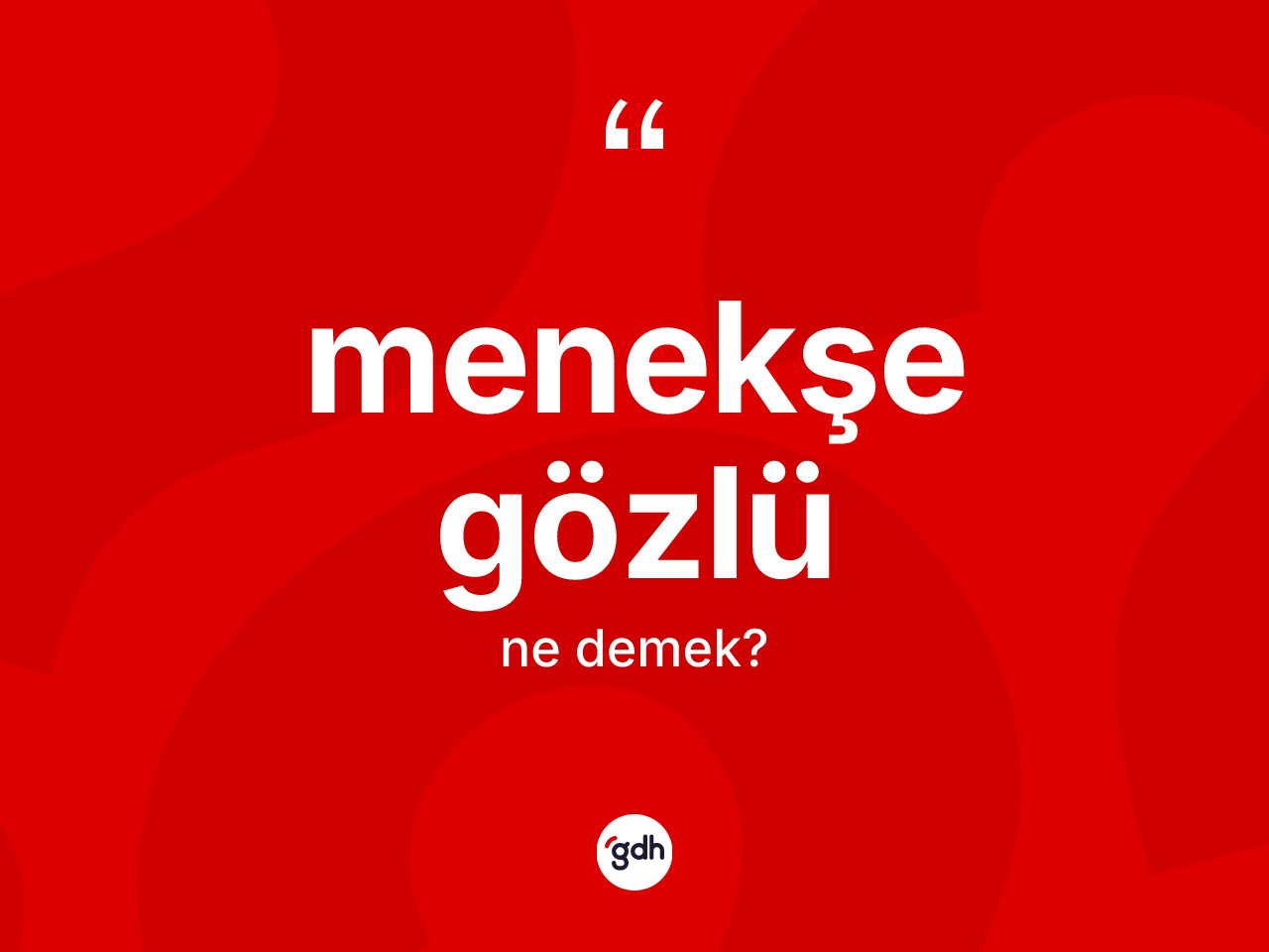 Menekşe gözlü ne demek? Menekşe gözlünün sözlükteki anlamı nedir?