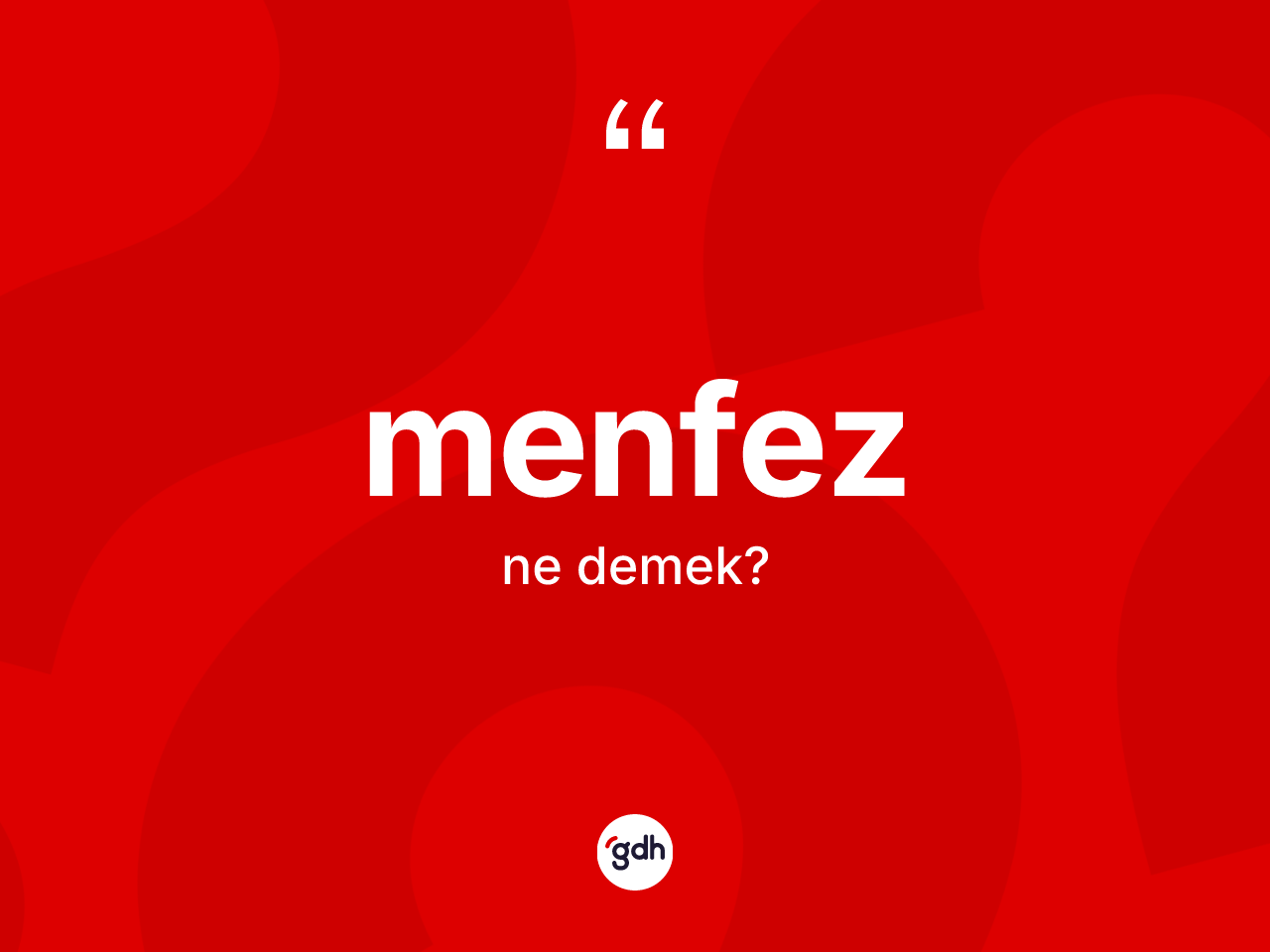 Menfez nedir? Menfezin kısaca tanımı nedir?