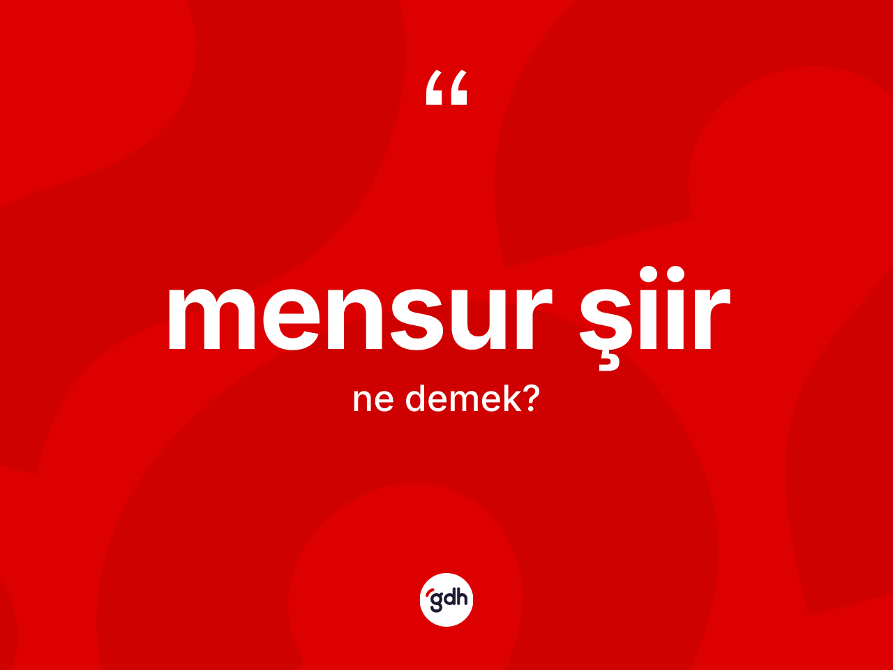 Mensur şiir kelimesinin anlamı nedir? Mensur şiirin kısaca tanımı nedir?
