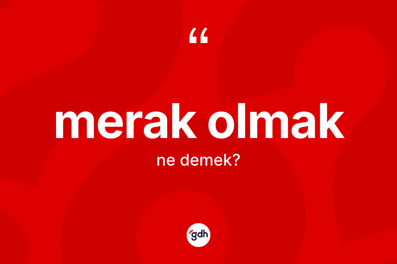 Merak olmak ne demektir? Merak olmak ifadesinin kaç farklı anlamı var?
