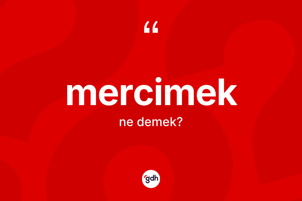 Mercimek ne demek?