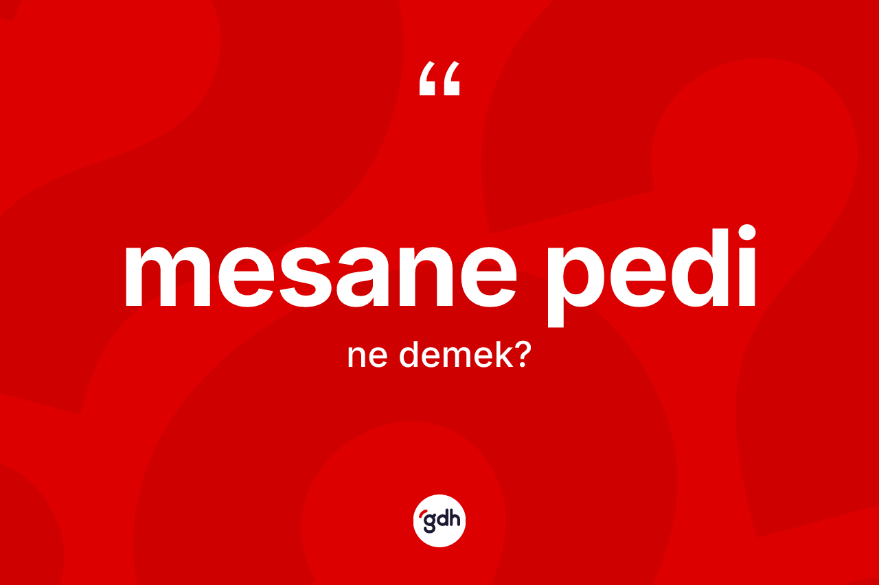 Mesane pedi  nedir? Mesane pedi  kelimesinin kaç farklı anlamı var?