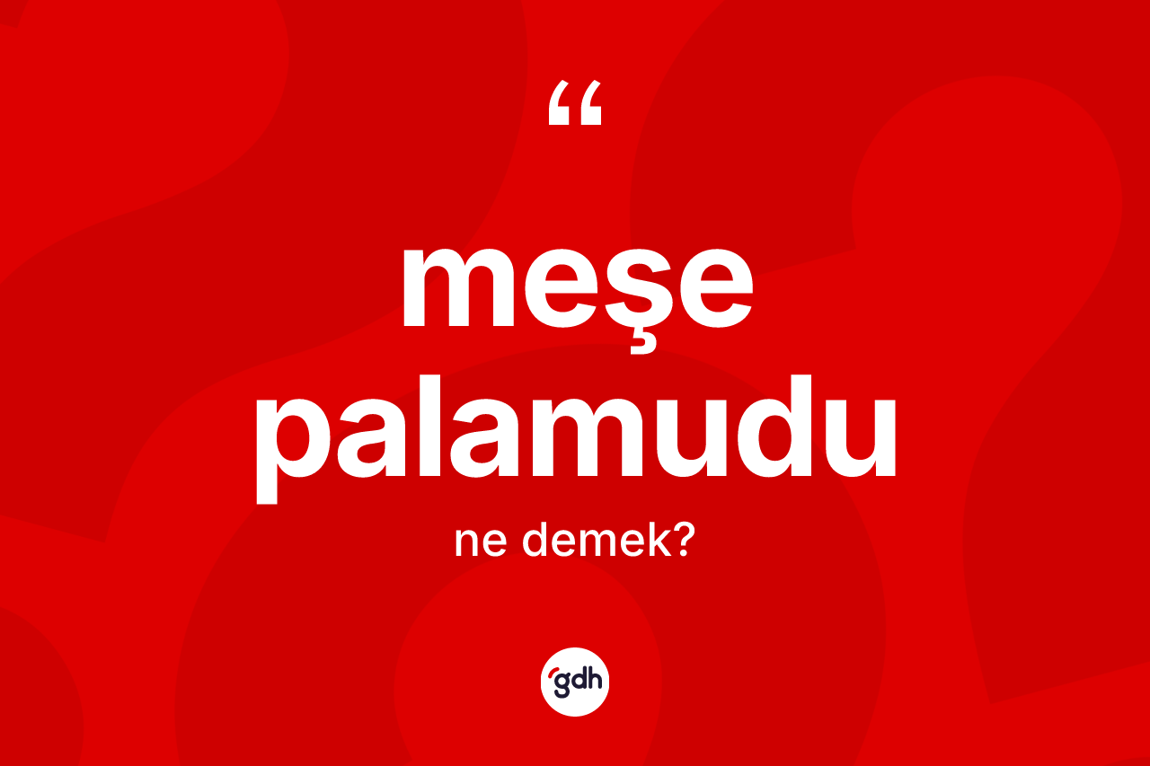Meşe palamudu kelimesinin anlamı nedir?