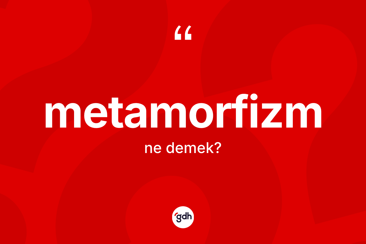 Metamorfizm kelimesi ne demek?