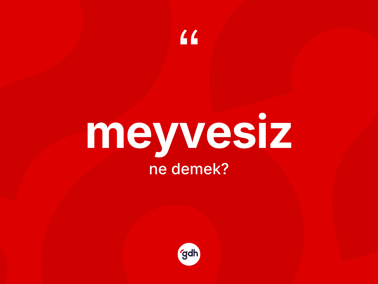 Meyvesiz nedir? Meyvesizin halk arasındaki kullanımı nasıldır?