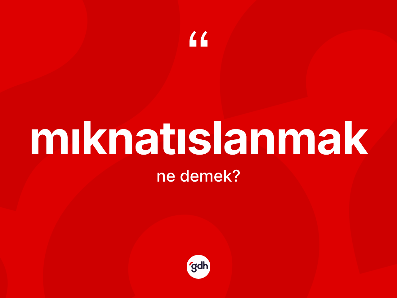 Mıknatıslanmak kelimesinin tanımı nedir? Mıknatıslanmağın TDK'ya göre anlamı nedir?