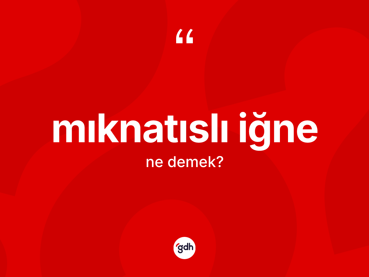 Mıknatıslı iğne ne demek? Mıknatıslı iğne kelimesinin özellikleri nelerdir?
