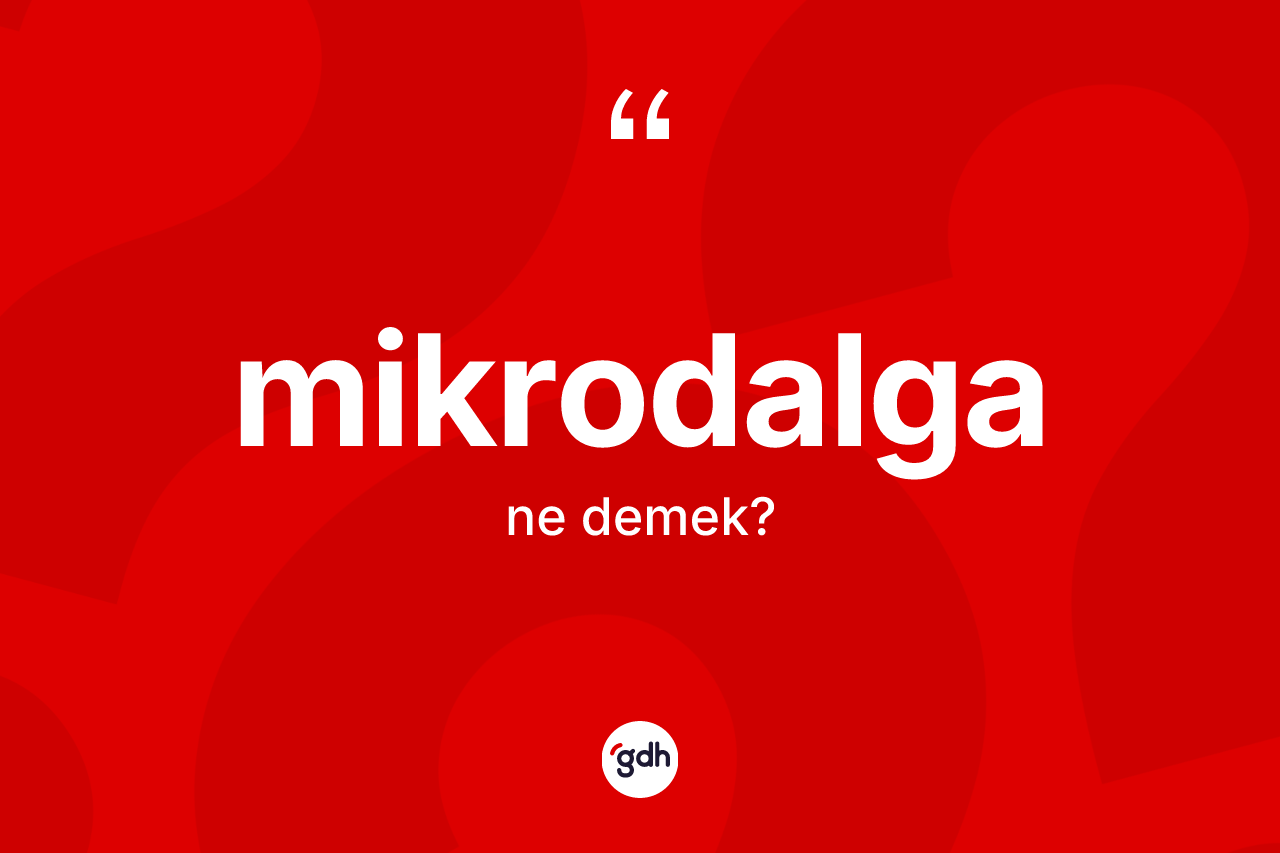 Mikrodalga ne demek? Mikrodalga kelimesinin TDK'ya göre açıklaması nedir?