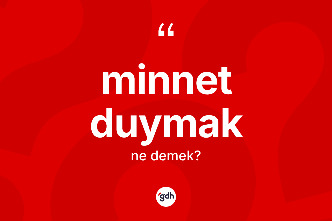 Minnet duymak ne anlama gelir? Minnet duymak ifadesi nerede kullanılır?
