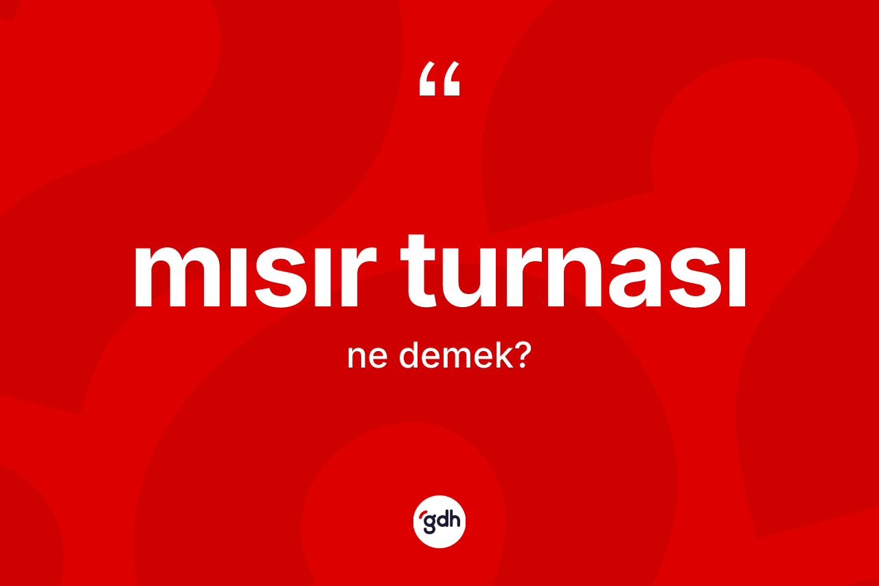 Mısır turnası kelimesi ne anlama gelir?