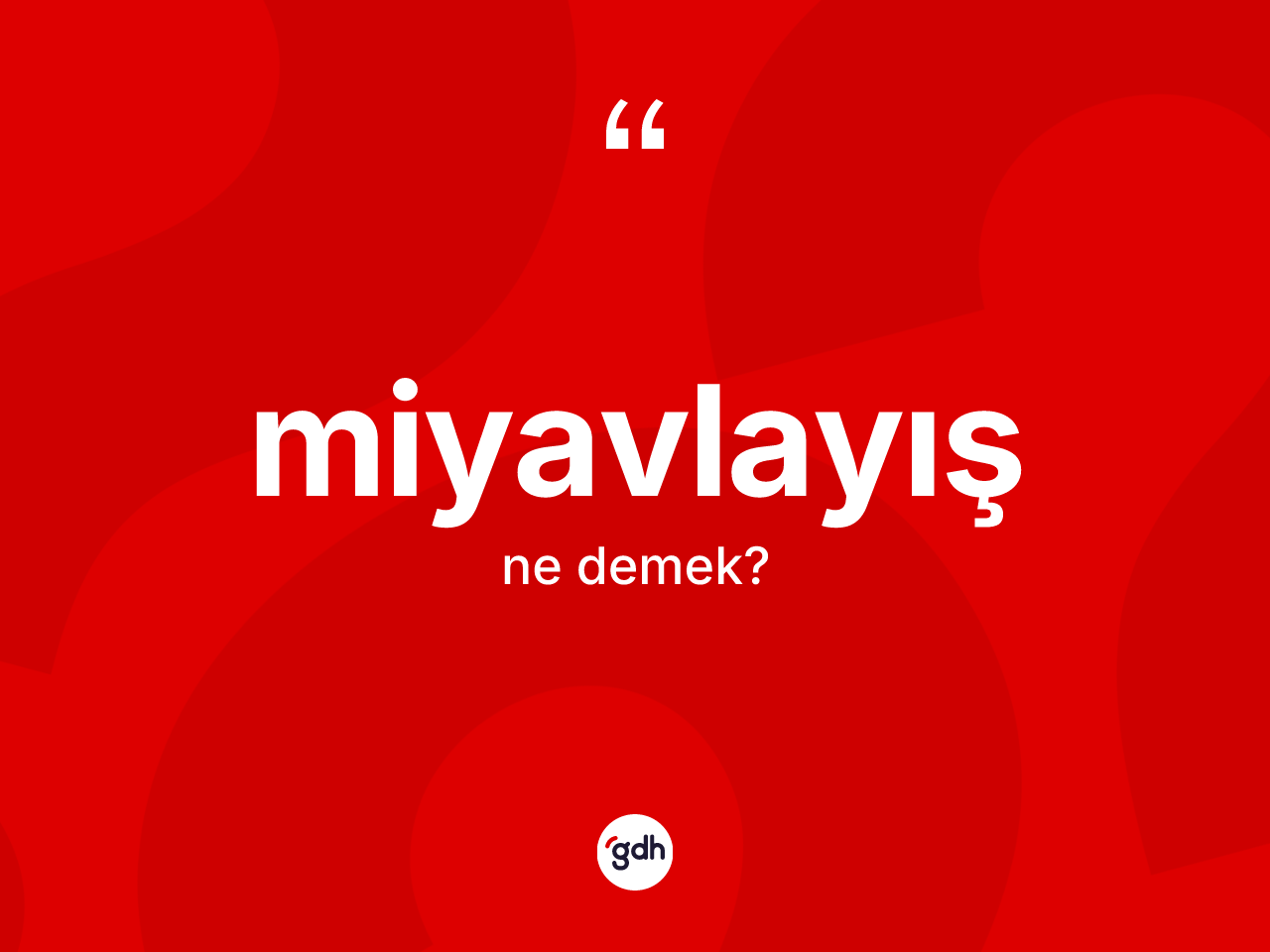 Miyavlayış ne demek? Miyavlayışın halk arasındaki kullanımı nasıldır?