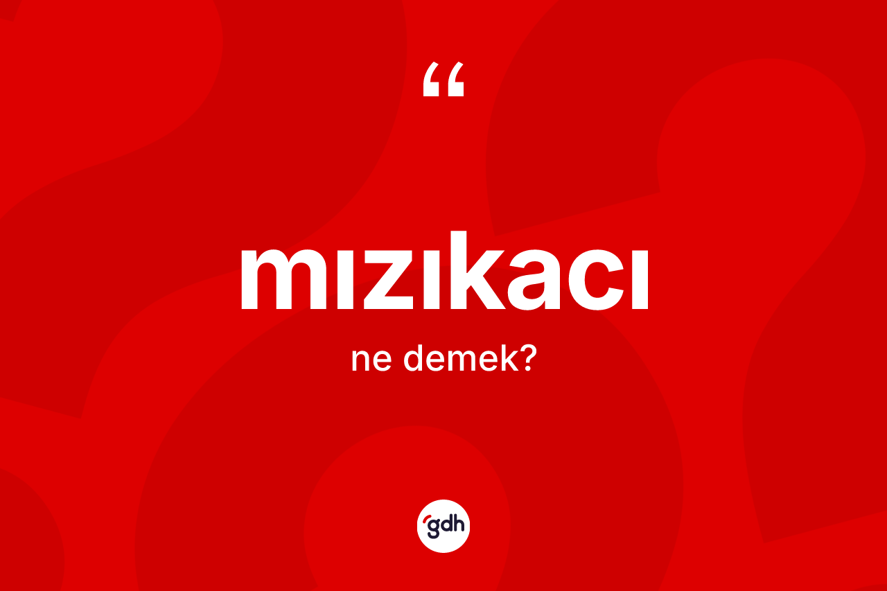 Mızıkacı kelimesinin sözlükteki tanımı nedir? Mızıkacı kelimesinin TDK anlamı nedir?