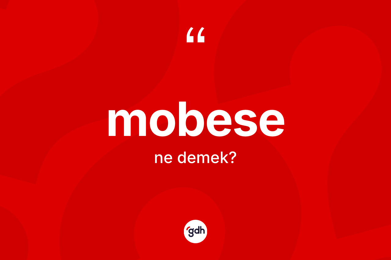 Mobese  kelimesi ne anlama gelir? Mobese in TDK'ya göre anlamı nedir?