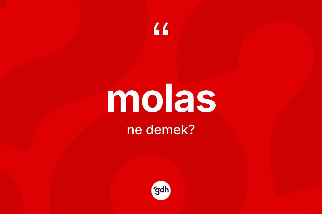 Molas kelimesi ne demek? Molas kelimesinin TDK anlamı nedir?