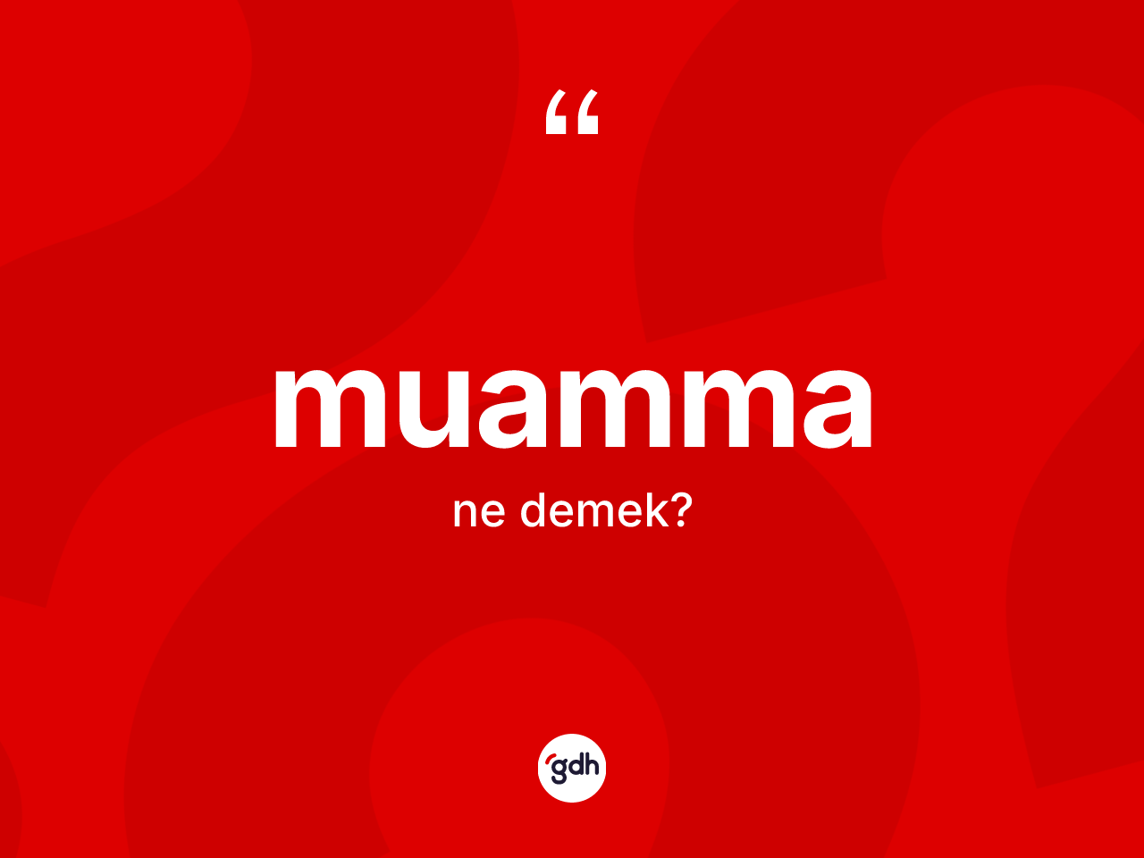 Muamma kelimesinin anlamı nedir? Muammanın TDK'ya göre anlamı nedir?