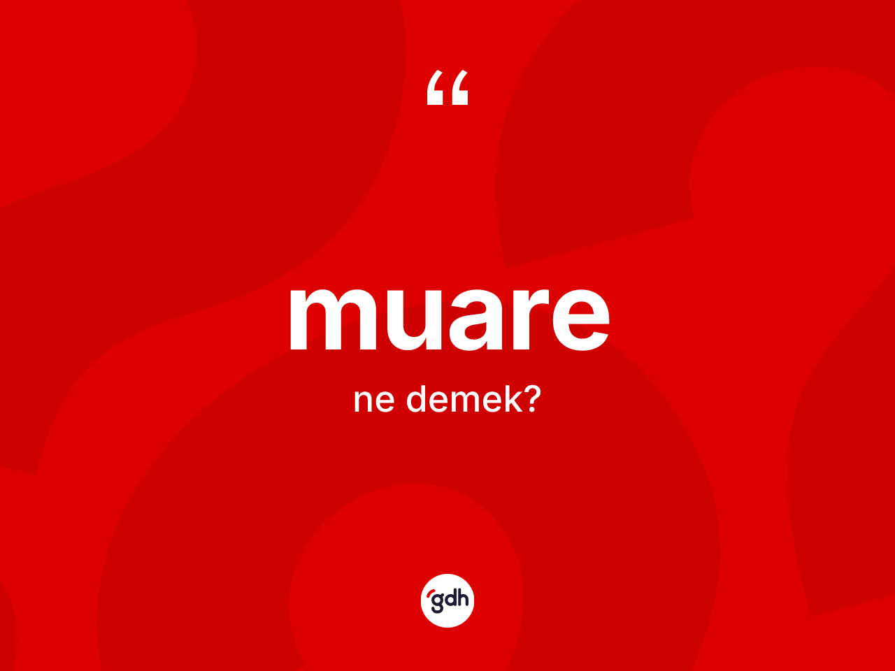 Muare kelimesinin sözlükteki tanımı nedir? Muare kelimesinin TDK'ya göre açıklaması nedir?