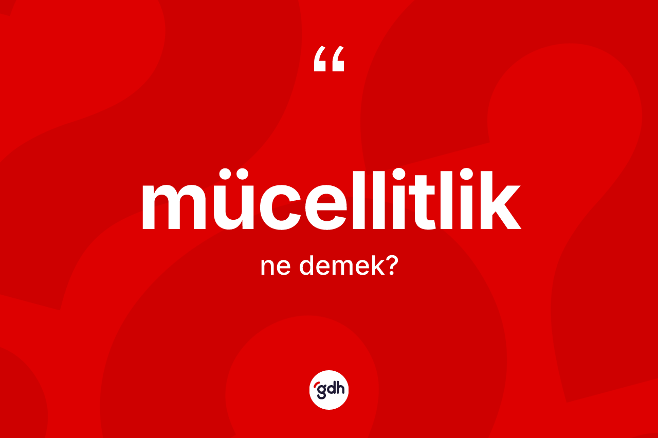 Mücellitlik ne demek? Mücellitlik kelimesinin kaç farklı anlamı var?