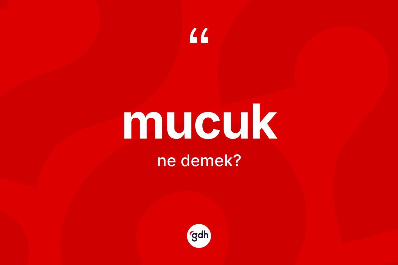 Mucuk kelimesinin sözlükteki tanımı nedir? Mucuk kelimesinin TDK'ya göre açıklaması nedir?