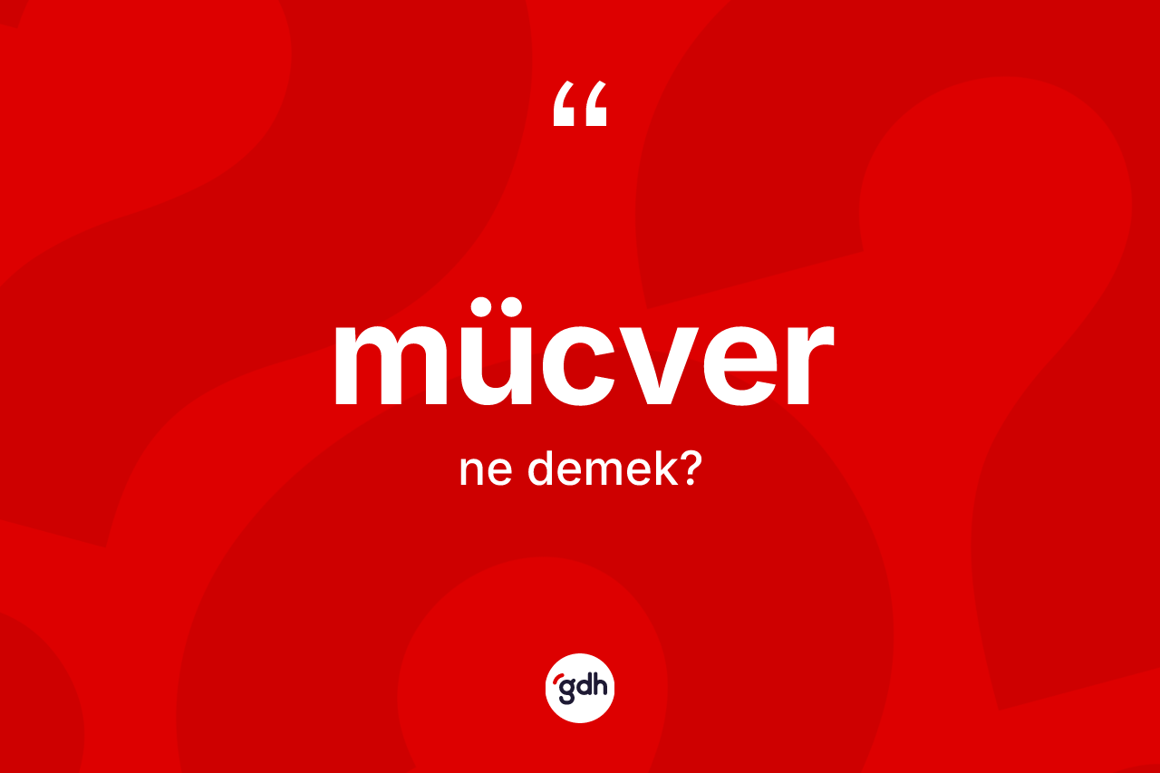 Mücver kelimesi nedir? Mücverin TDK'ya göre anlamı nedir?