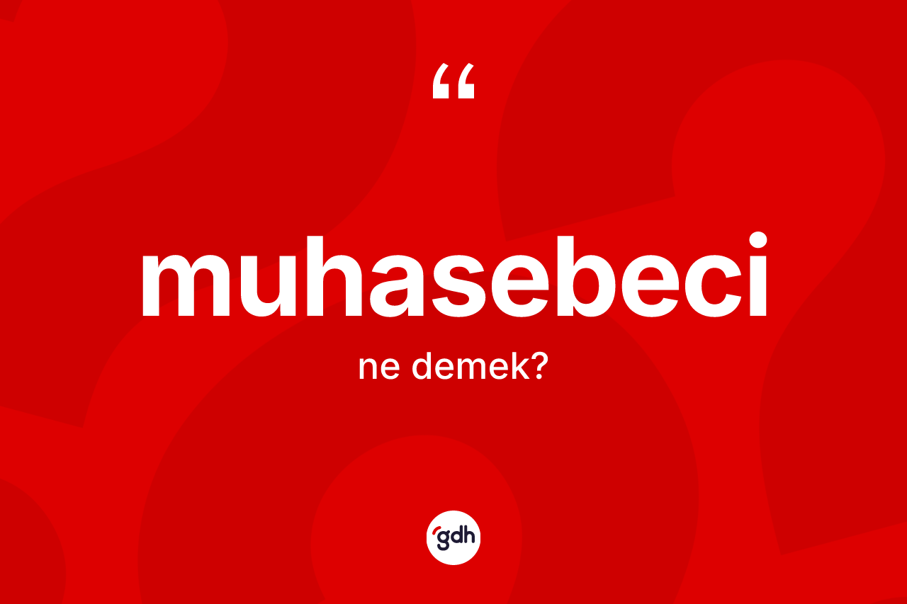 Muhasebeci kelimesinin tanımı nedir?